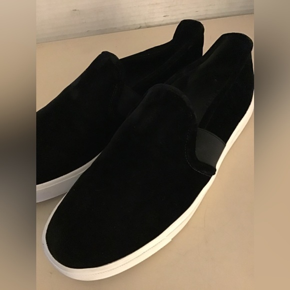 Vince women black velvet platform sneakers US 8 - Picture 8 of 12